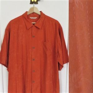 Tommy Bahama 100% Silk Button Down